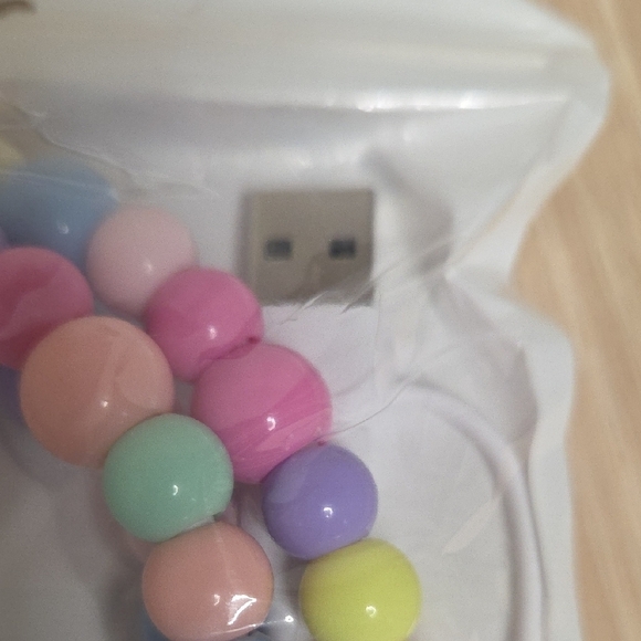 Colorful Beaded Charging Cable - Picture 2 of 4